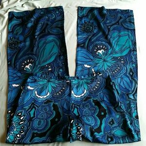 Trina Turk Silk Floral Palazzo Pant size 2